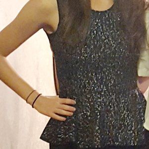 Material Girl Sparkly Peplum Top
